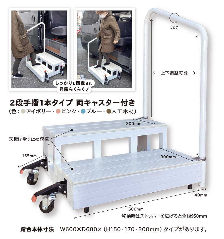 可動式バリアフリー踏台