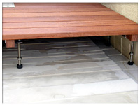 ベランダ用 デッキスノコ 設置前