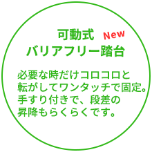 可動式バリアフリー踏台